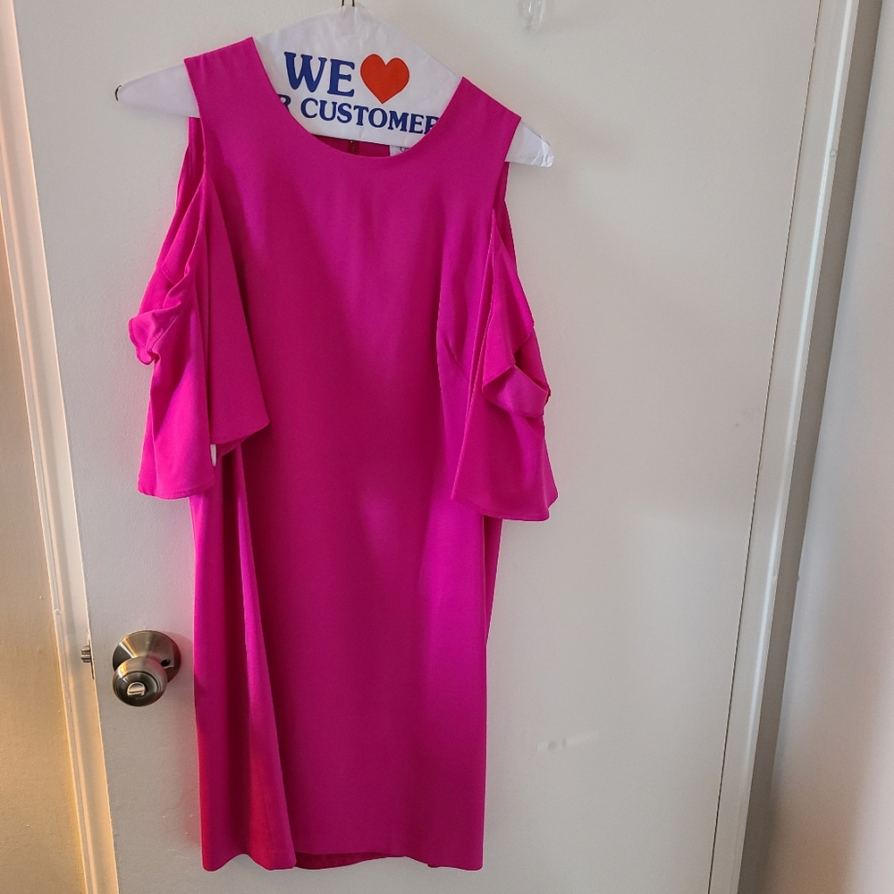 Fuchsia pink dress